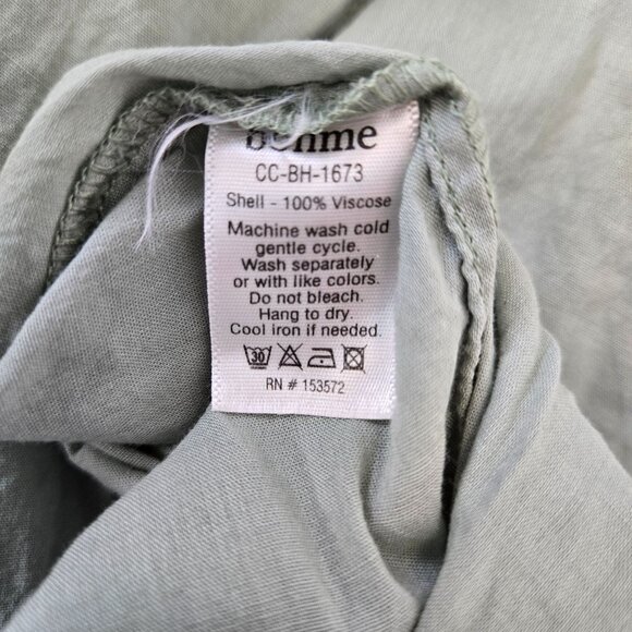 Bohme 100% Viscose V-Neck Midi Sheath Dress Size S/M - Picture 6 of 6